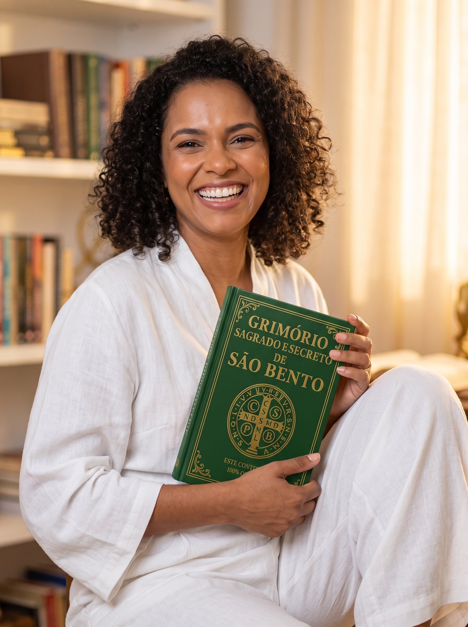 Mulher em busca de paz espiritual